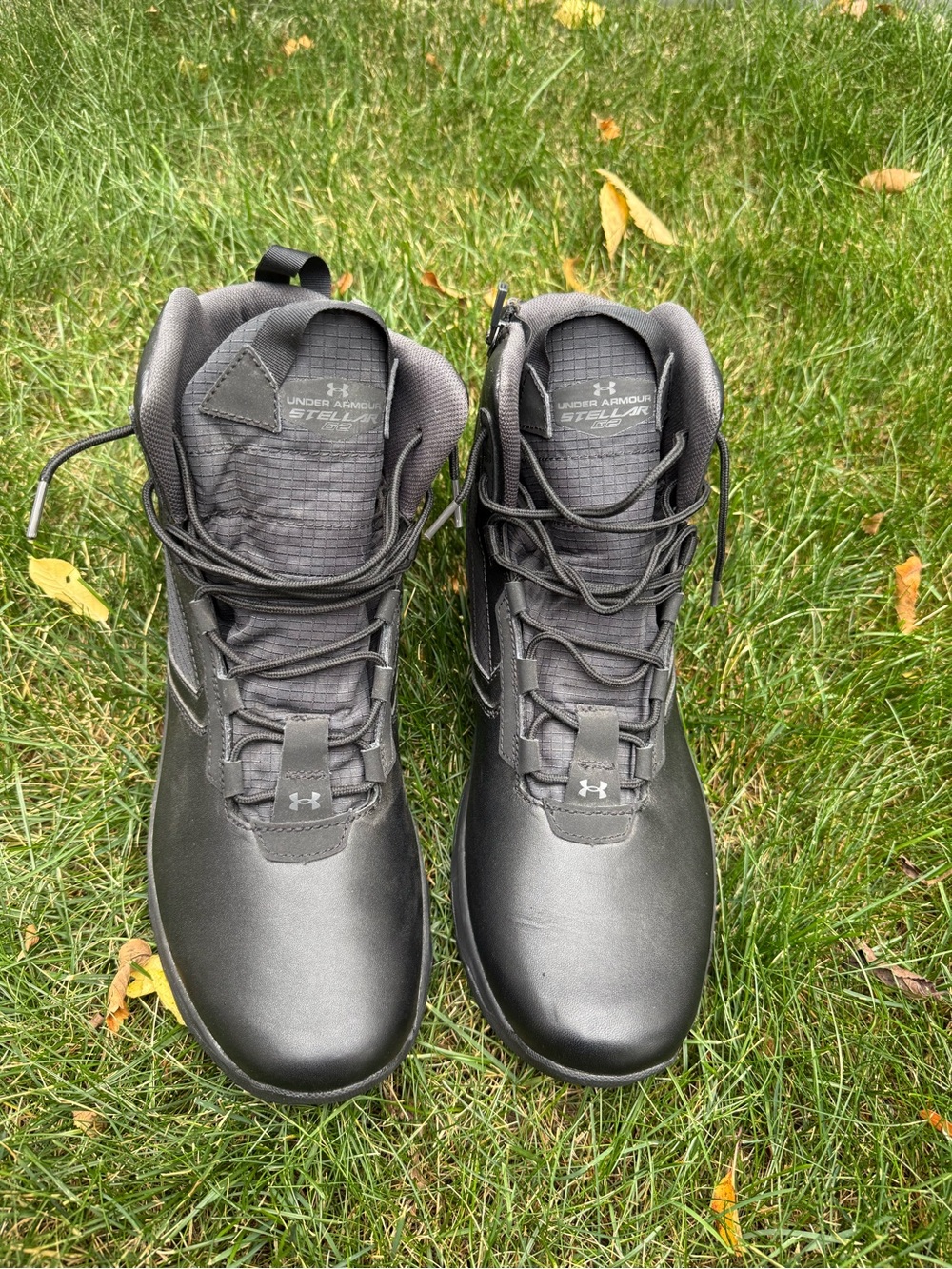 Under Armour Men's Stellar G2 Black Side Zip High-Top Tactical Boots Size 13